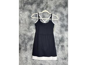 All in motion Black and White Sleeveless Dress w Cross Back